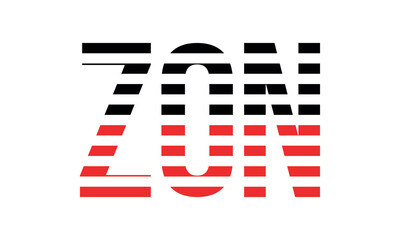 ZON three initial letter iconic line negative space minimal logo design vector template. monogram, abstract, wordmark, business, typography, minimalist, brand, company, flat, modern, unique, simple