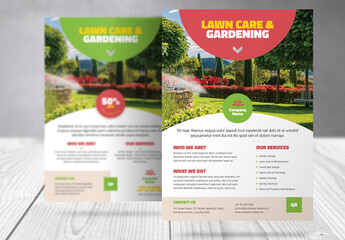 Gardening and Landscaping Services  Flyer Template