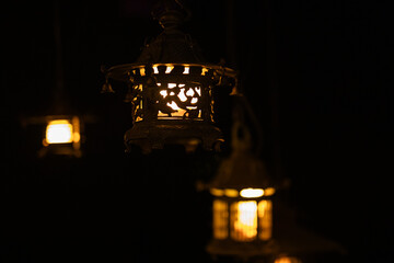 Lantern at night