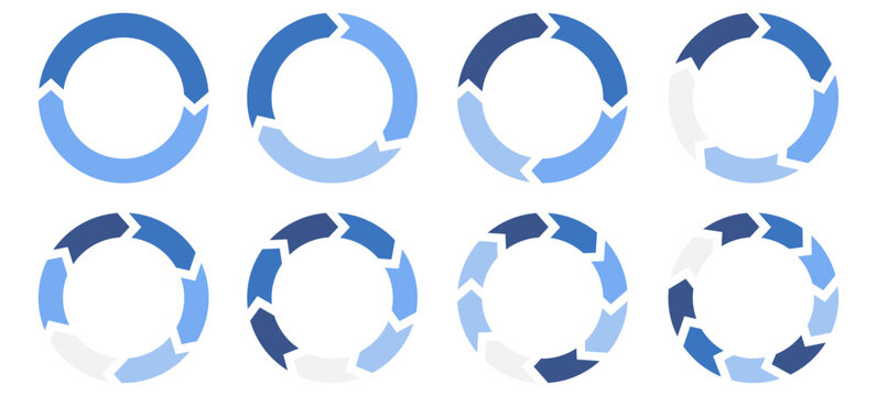 Circle arrows infographics 9