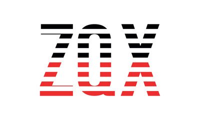 ZQX three initial letter iconic line negative space minimal logo design vector template. monogram, abstract, wordmark, business, typography, minimalist, brand, company, flat, modern, unique, simple