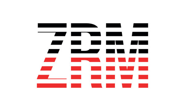 ZRM three initial letter iconic line negative space minimal logo design vector template. monogram, abstract, wordmark, business, typography, minimalist, brand, company, flat, modern, unique, simple