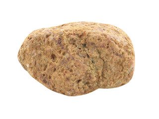 The rocks are uneven, old and dirty isolated on white background.Selection focus.