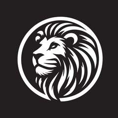 lion head logo design