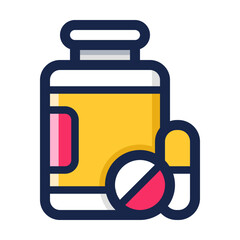 Medicine Color Outline Icon
