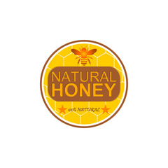 Honey bee icon isolated on transparent background