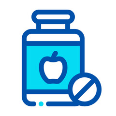 Obraz premium Vitamin Mixed Icon