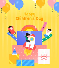 May Children's Day Celebration Template