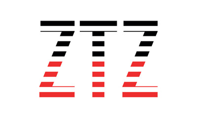 ZTZ three initial letter iconic line negative space minimal logo design vector template. monogram, abstract, wordmark, business, typography, minimalist, brand, company, flat, modern, unique, simple