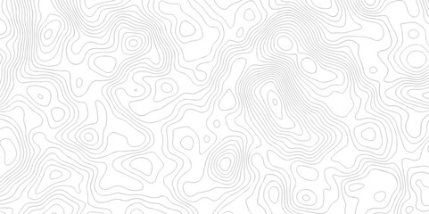 Black and white lines seamless Topographic map patterns, topography line map. Vintage outdoors style. The stylized height of the topographic map contour in lines and contours isolated on transparent.
