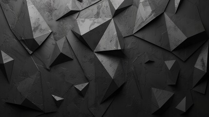 abstract black triangle backdrop. - obrazy, fototapety, plakaty