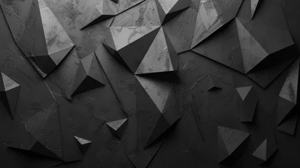 Fototapeten abstract black triangle backdrop. © Wp Background