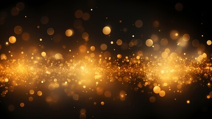 Fototapeta na wymiar Sparkling Golden Particles
