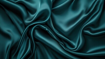Obraz premium Luxurious flowing silk or satin fabric background in a rich, elegant drape