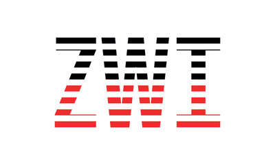 ZWI three initial letter iconic line negative space minimal logo design vector template. monogram, abstract, wordmark, business, typography, minimalist, brand, company, flat, modern, unique, simple