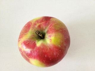 One colorful and delicious apple for a lunch break.
