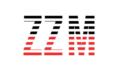 ZZM three initial letter iconic line negative space minimal logo design vector template. monogram, abstract, wordmark, business, typography, minimalist, brand, company, flat, modern, unique, simple