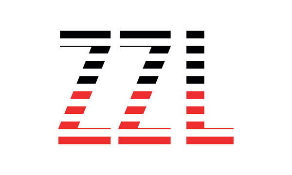 ZZL three initial letter iconic line negative space minimal logo design vector template. monogram, abstract, wordmark, business, typography, minimalist, brand, company, flat, modern, unique, simple