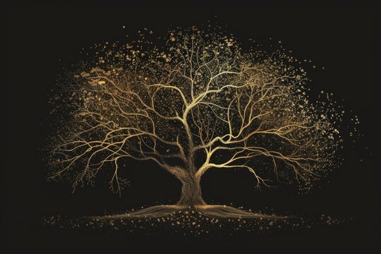 Genealogy tree illustration