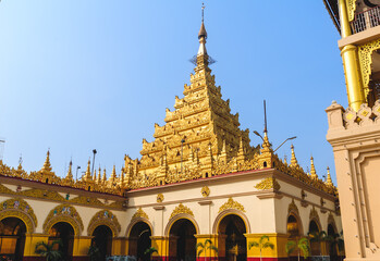 Maha Myat Muni Pagoda, Mahamuni Buddha Temple in mandalay, myanmar burma. - 749843182