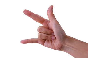 A hand with two fingers extended and touching in a circle, signifying approval or okay