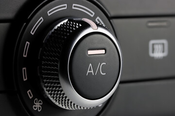 air condition control switch inside a car
