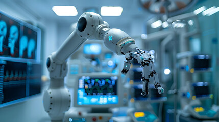 robot arm Medical assistants, cutting edge technology