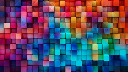 colorful cube background and wallpaper, modern square geometric style background