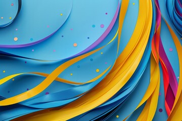 Colors of May, periwinkle blue, pastel pink and soft pastel yellow with space for your text fo awareness day in may