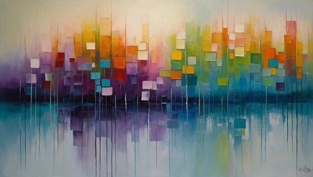 Experience the serene beauty as the colors blend into a symphony of simplicity and sophistication. generative AI