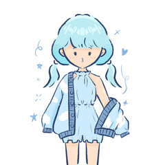 girl with a bag