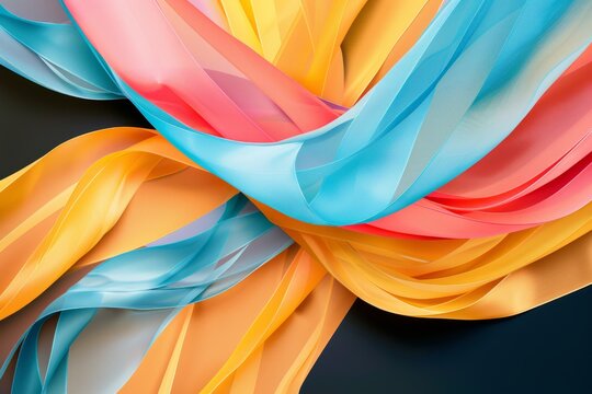 Colors of May, periwinkle blue, pastel pink and soft pastel yellow with space for your text fo awareness day in may