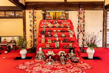 Traditional Japanese Hina dolls displayed in the Hundred Herb Garden_15