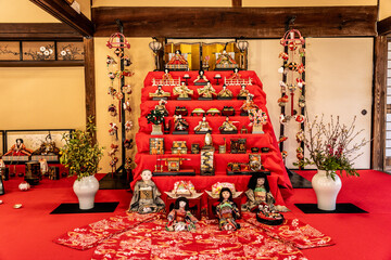 Traditional Japanese Hina dolls displayed in the Hundred Herb Garden_14