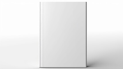 Vector Mockup of Blank Book Cover Isolated. Book, Magazine, or Notebook Mockup on White Background. 3D Illustration.