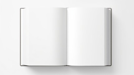 Vector Illustration of Blank Open Book. Top View.
