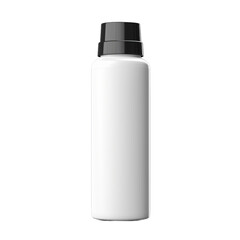 A blank plastic roll-on deodorant bottle isolated on transparent background, png