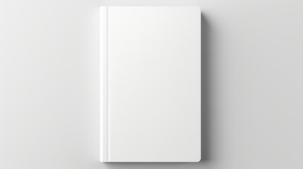 Vector Mockup of Blank Book or Magazine Cover Isolated. Closed Vertical Magazine or Brochure Template on White Background. 3D Illustration. - obrazy, fototapety, plakaty