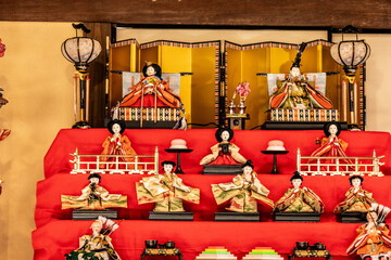 Traditional Japanese Hina dolls displayed in the Hundred Herb Garden_11