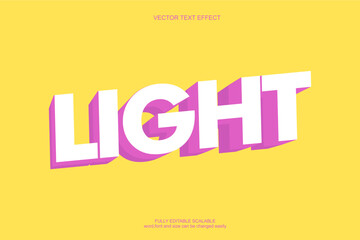 light 3d editable text effect