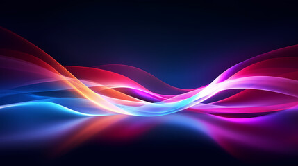 Fototapeta premium Modern stylish abstract design, 3D neon abstract background