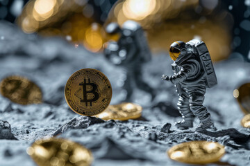 Golden Holiday Ornaments Adorn a Christmas Tree