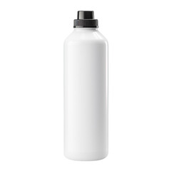 A blank plastic squeeze bottle with a flip-top cap isolated on transparent background, png
