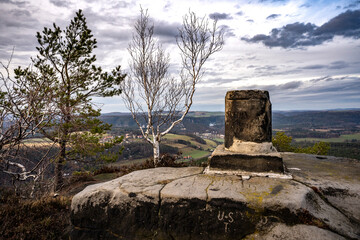 Trangulationssäule auf dem Lilienstein