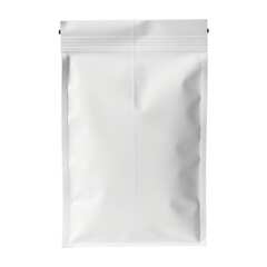 A blank tin tie coffee bag  isolated on transparent background, png