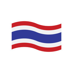 thailand flag icon vector