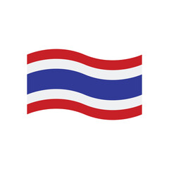 thailand flag icon vector