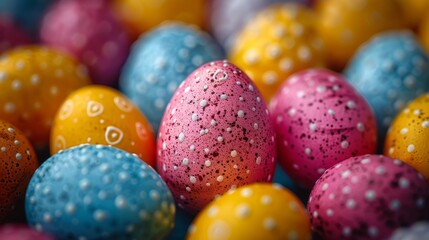 Fototapeta na wymiar Background with colorful Easter eggs
