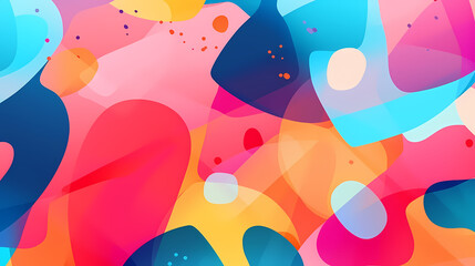 Pastel background with abstract geometric shapes