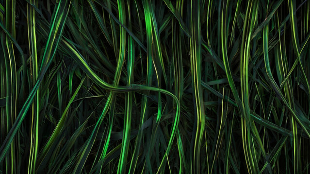 Default abstract organic green lines as natural wallpaper background